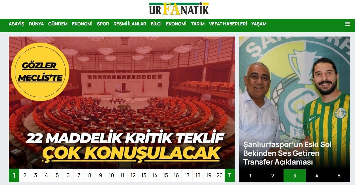 Şanlıurfa Haberler - urfanatik.com